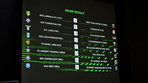 tirage au sort ligue europa conférence 2023